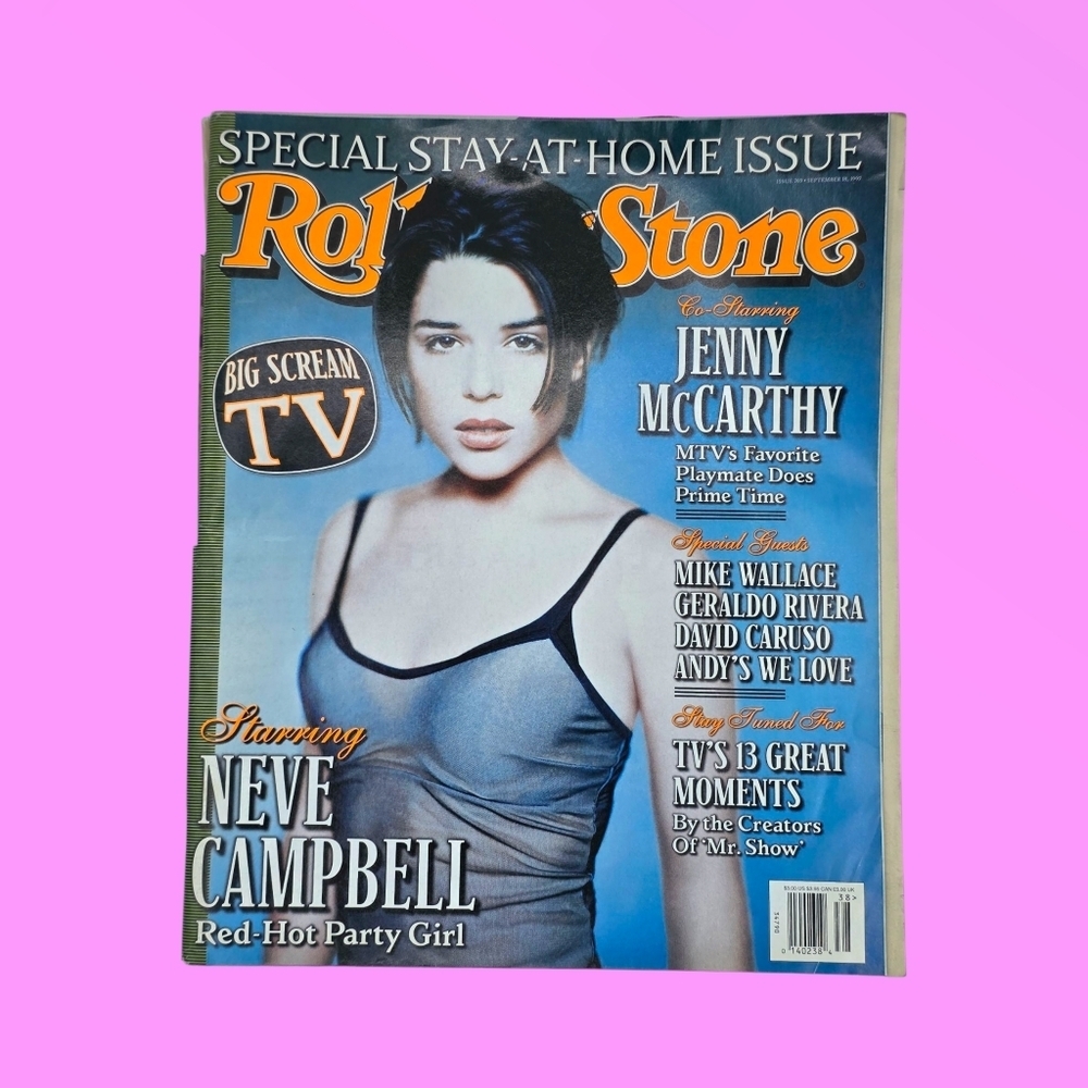 Vintage 1997 Rolling Stone Magazine Neve Campbell Scream Issue